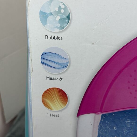 CONAIR FOOT SPA WITH BUBBLE, MASSAGE, & HEAT Open Box EXCELLENT CONDITION - Picture 3 of 7